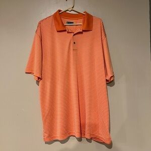 PGA Tour Golf Men's Orange Polo Size XXL